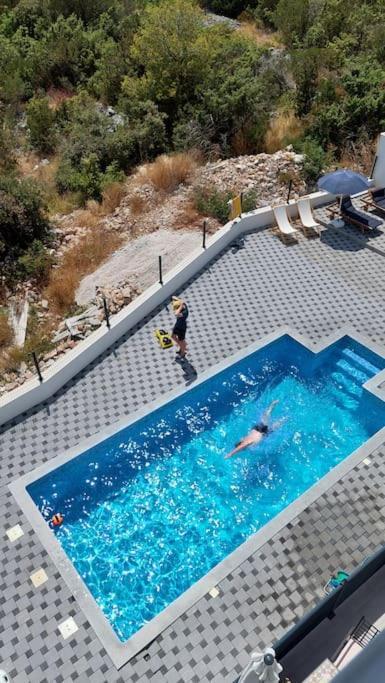 Apartment Vista Oasis With Pool And Terrace Trogir Luaran gambar
